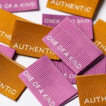 Little Rosy Cheeks - Pack Of 6 Sewing Labels - Authentic / One Of A Kind Ribbed