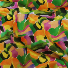 Linen Viscose - Tropical Brushstrokes - SALE