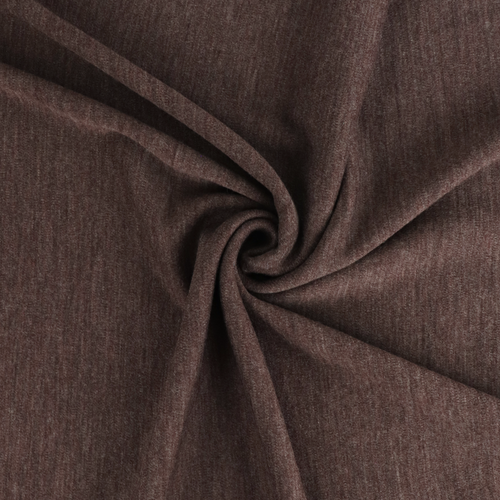 Merino Wool Sweater Knit - Brown Melange