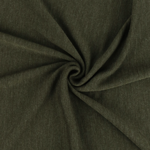 Merino Wool Sweater Knit - Khaki Melange