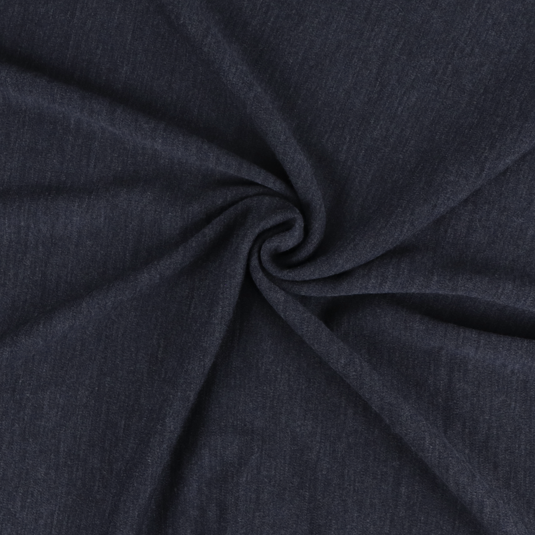 Merino Wool Sweater Knit - Navy Melange