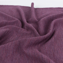 Merino Wool Sweater Knit - Plum Melange