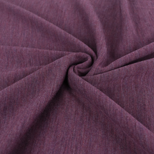 Merino Wool Sweater Knit - Plum Melange