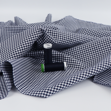 Mini Gingham Yarn Dyed Cotton - Navy