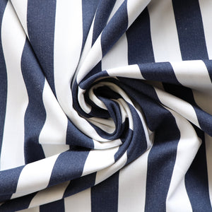 Denim 8oz Stretch - Blue & White Stripe