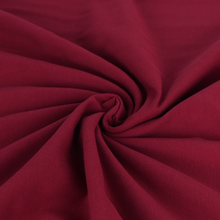 Organic Cotton Brushed Sweatshirt - Burgundy Red