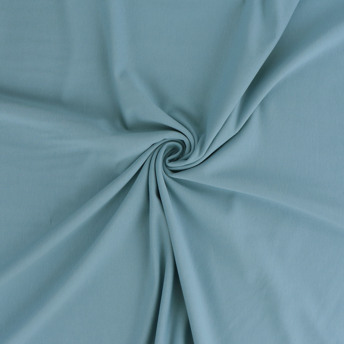 Organic Cotton French Terry - Dusky Blue