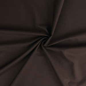 Organic Cotton Poplin - Chocolate Brown