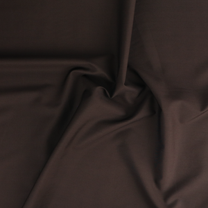 Organic Cotton Poplin - Chocolate Brown