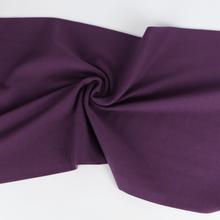 Ribbing Cuffing - Organic Cotton - Aubergine Purple