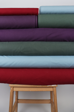 Organic Cotton Brushed Sweatshirt - Burgundy Red