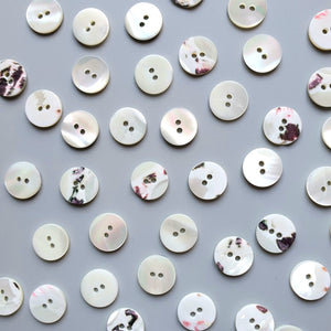 Tarot Shell - Pack of 10 - 16mm Shirting Buttons