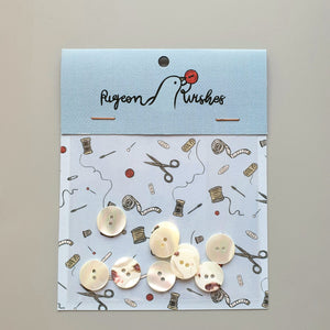 Tarot Shell - Pack of 10 - 16mm Shirting Buttons