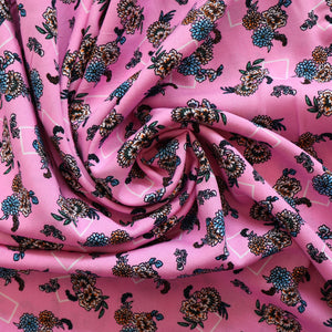 Deadstock Viscose Lawn - Square Blooms - SALE