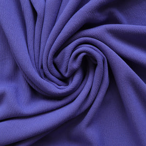 Viscose Crepe - Blue Iris - END OF BOLT 77cm