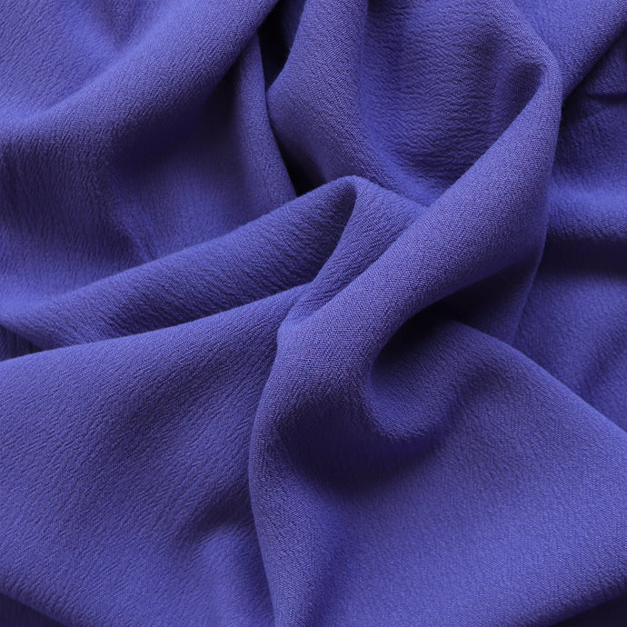 Viscose Crepe - Blue Iris - END OF BOLT 80cm