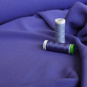 Viscose Crepe - Blue Iris - END OF BOLT 77cm