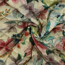 Quilted Velvet Coating - Vintage Bouquet