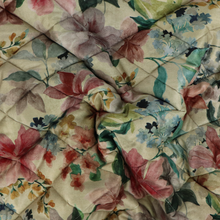 Quilted Velvet Coating - Vintage Bouquet