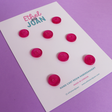 Buttons 14mm - 8 Pack - Raspberry Pink - Ethel & Joan