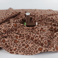 Cotton Ribbed Jersey - Leopard