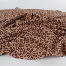 Cotton Ribbed Jersey - Leopard