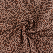 Cotton Ribbed Jersey - Leopard