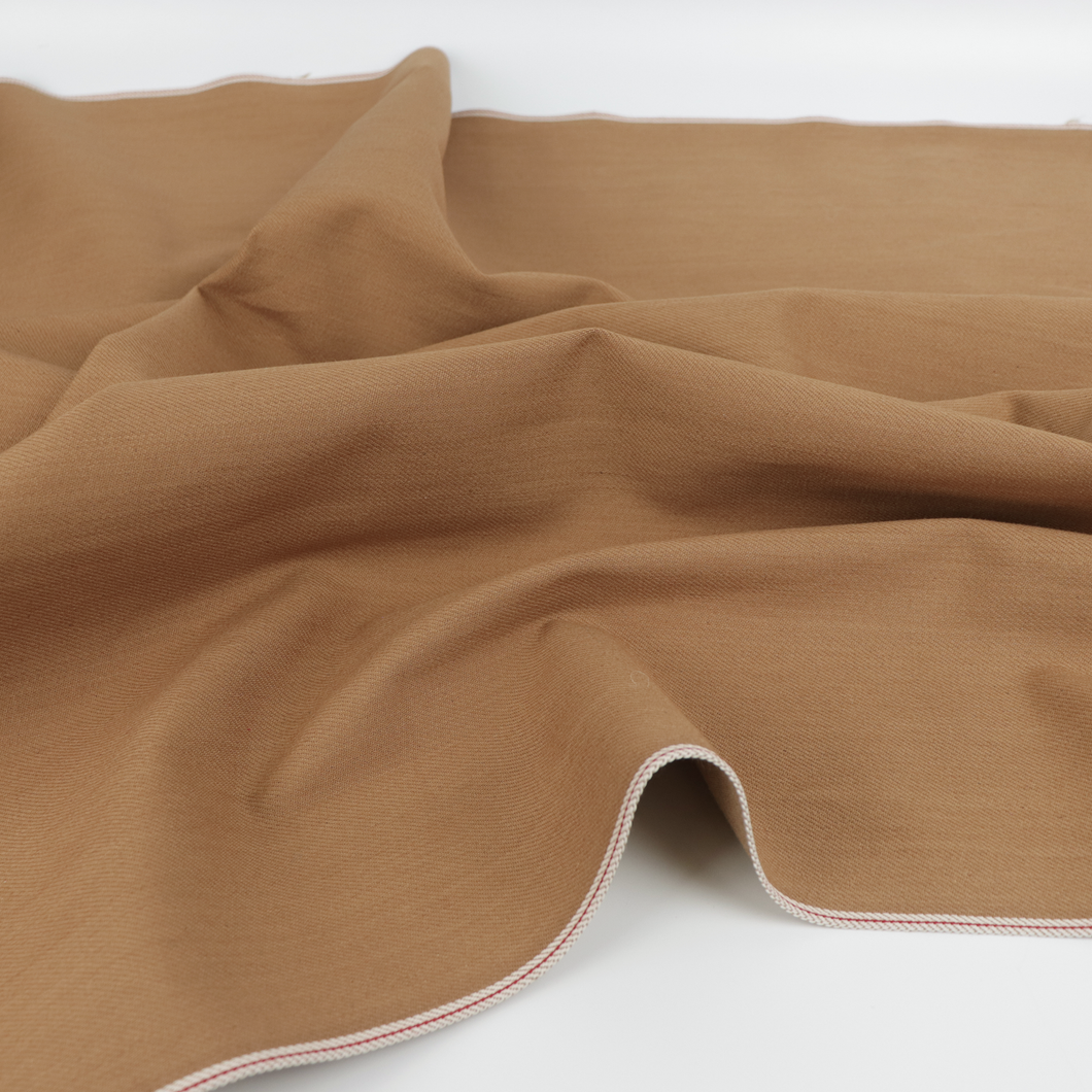 Selvedge Japanese Stretch Denim - Light Caramel