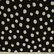 Cotton Seersucker - Sevenberry Spots - Black + Cream
