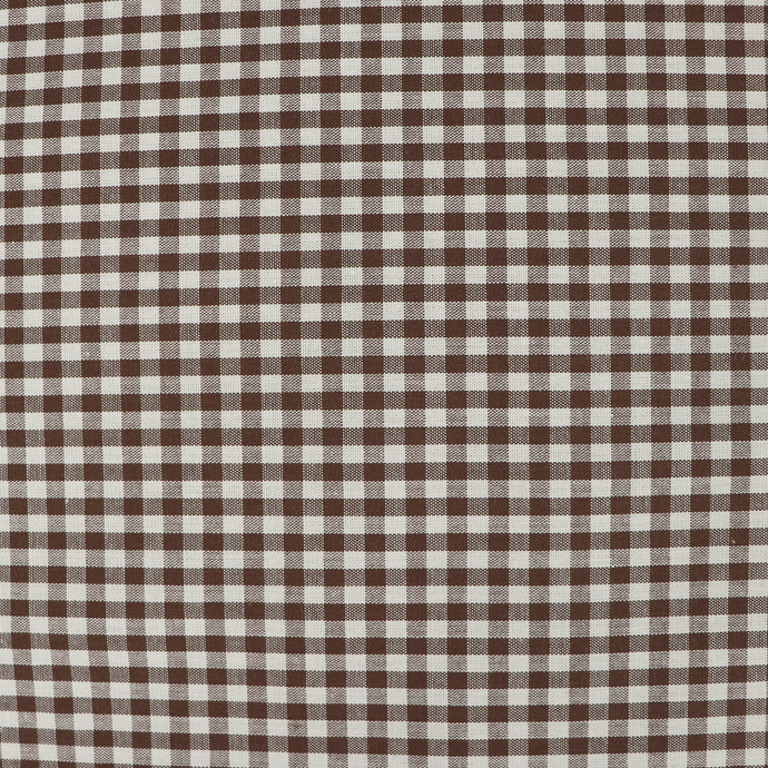 Yarn Dyed Cotton - Sevenberry Tiny Gingham - Brown