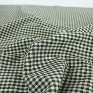 Yarn Dyed Cotton - Sevenberry Tiny Gingham - Dark Green