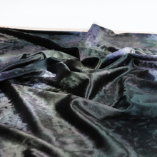 Stretch Velvet - Green + Purple