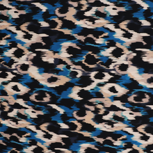 Viscose Poplin - Abstract Animal - Blue