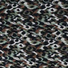 Viscose Poplin - Abstract Animal - Green