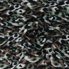 Viscose Poplin - Abstract Animal - Green