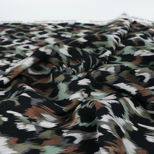 Viscose Poplin - Abstract Animal - Green