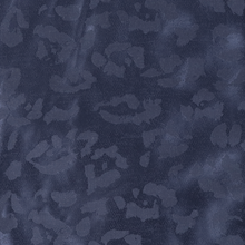 Viscose Cupro Satin - Leopard Jacquard - Dark Periwinkle Blue