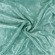 Viscose Cupro Satin - Leopard Jacquard - Light Seafoam Green