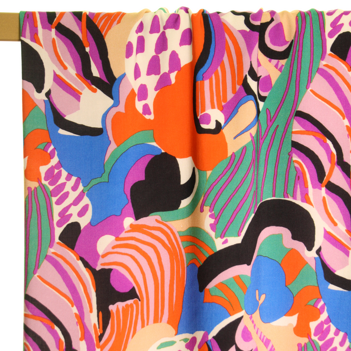 Viscose Lawn - Atelier Jupe - Colourful Artistic Print