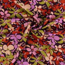 Viscose Lawn - Autumn Flowers - Purple