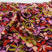 Viscose Lawn - Autumn Flowers - Purple