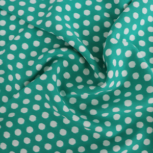 Viscose Lawn - Spots - Green