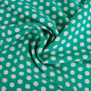 Viscose Lawn - Spots - Green