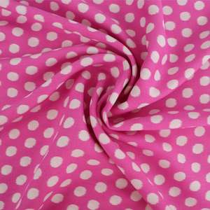 Viscose Lawn - Spots - Pink