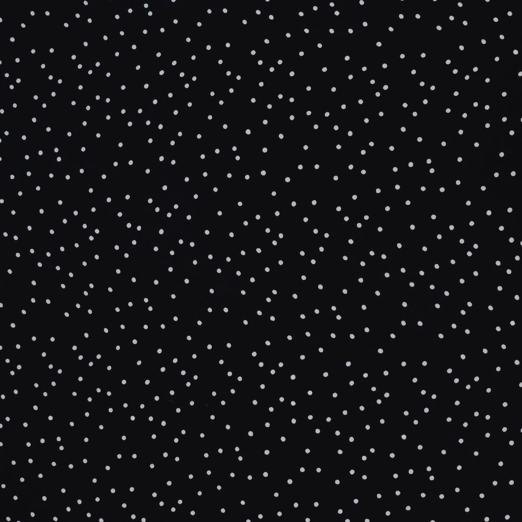 Viscose Lawn - Dotty - Black