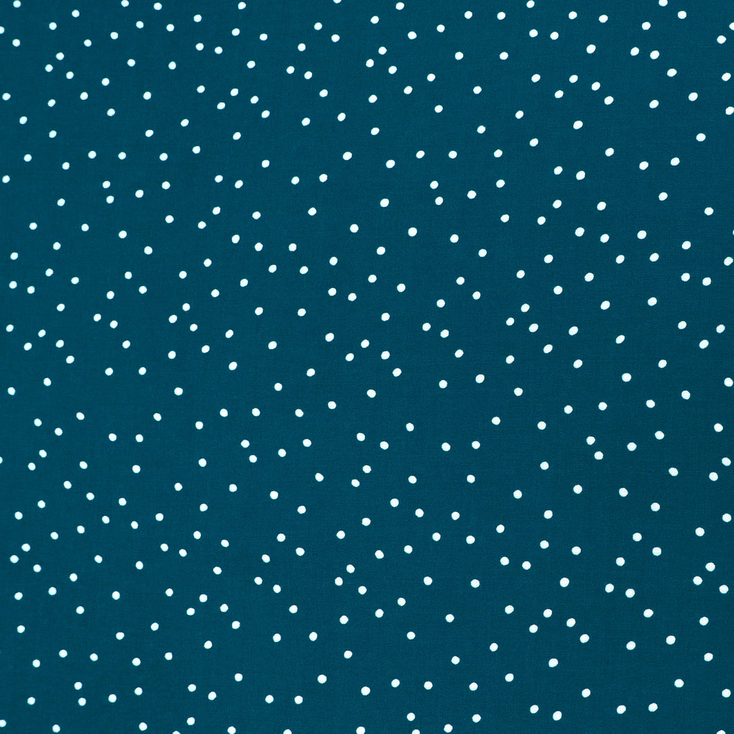 Viscose Lawn - Dotty - Petrol