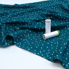 Viscose Lawn - Dotty - Petrol