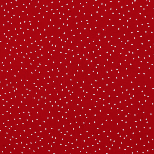Viscose Lawn - Dotty - Red