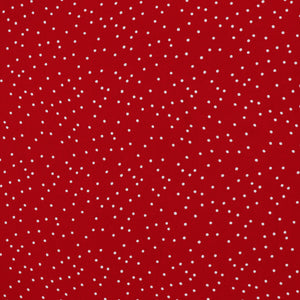 Viscose Lawn - Dotty - Red