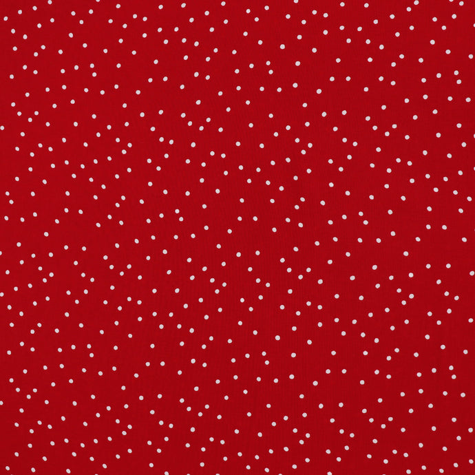 Viscose Lawn - Dotty - Red